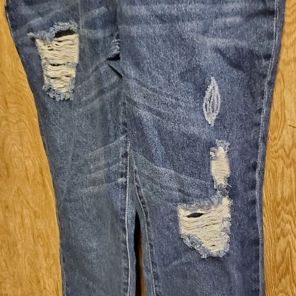 Just Fab Distressed Overalls Size 26 - Picture 4 of 7